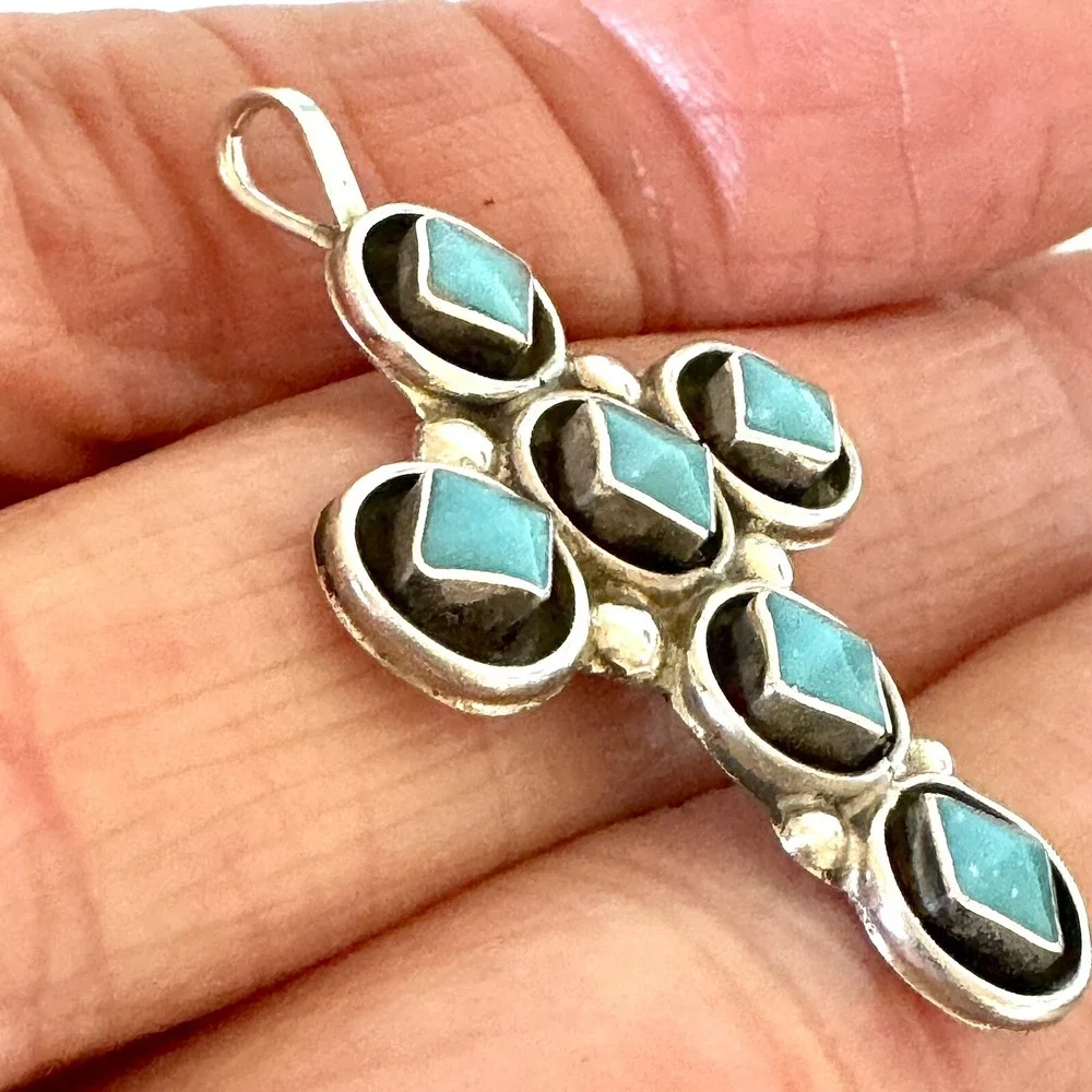 Native American Zuni Indian Turquoise Jewelry small work